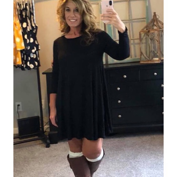 Black Swing Dress/Tunic - Picture 2 of 2